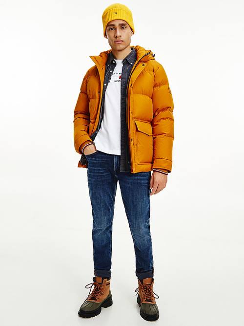 Tommy Hilfiger Down Puffer Kabát Férfi Arany | TH437RGM