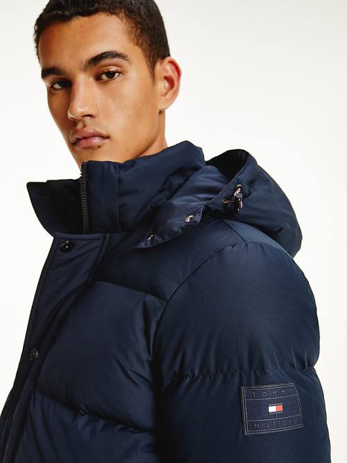 Tommy Hilfiger Down Puffer Kabát Férfi Kék | TH390OSD