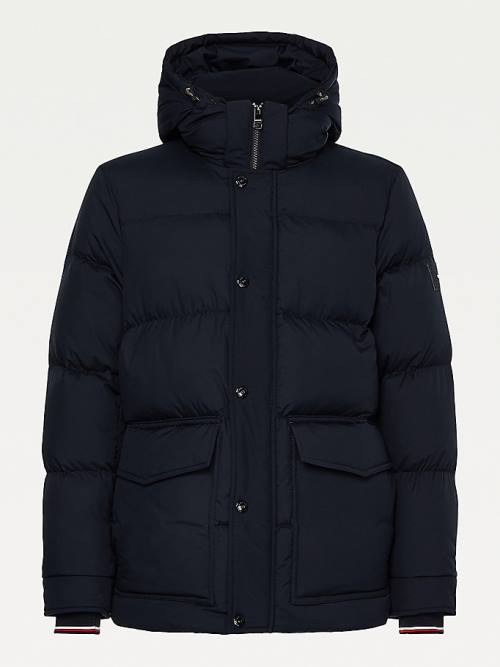 Tommy Hilfiger Down Puffer Kabát Férfi Kék | TH390OSD