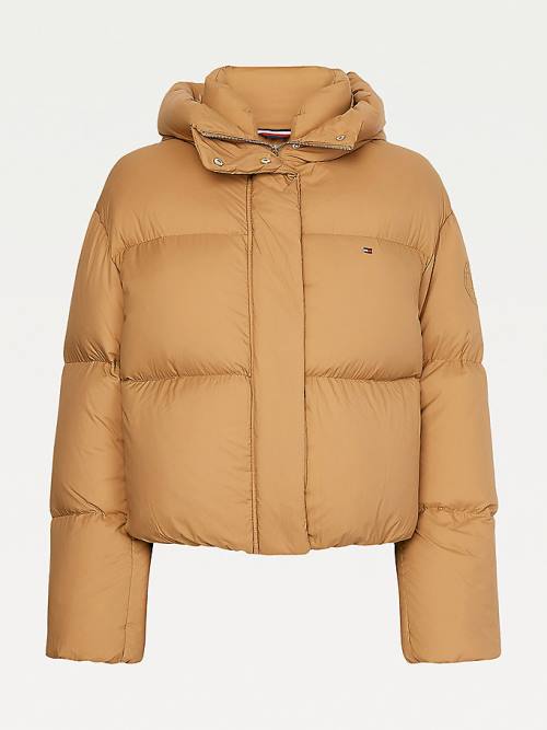 Tommy Hilfiger Down Puffer Kabát Női Barna | TH195QRC