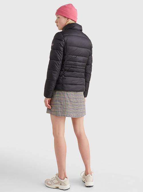 Tommy Hilfiger Down Quilted Kabát Női Fekete | TH139QRW