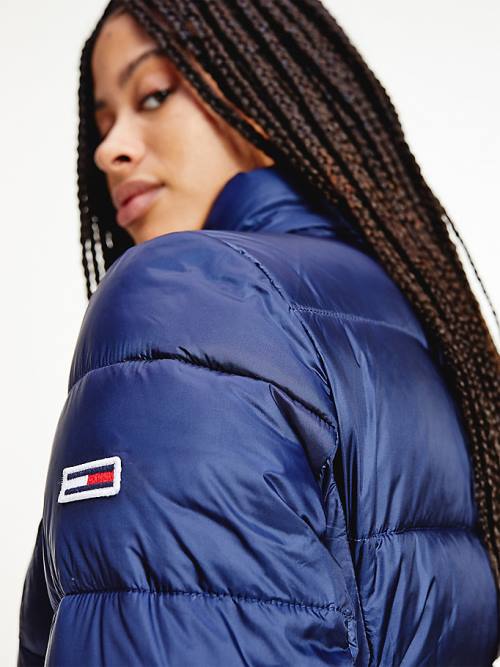 Tommy Hilfiger Down Quilted Kabát Női Kék | TH304SFX