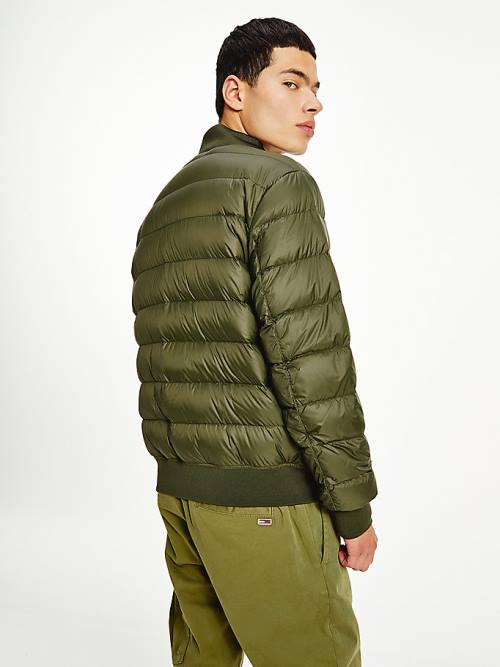 Tommy Hilfiger Down Recycled Quilted Bomber Kabát Férfi Zöld | TH157MZS