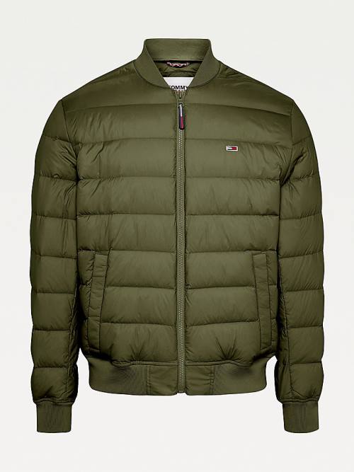 Tommy Hilfiger Down Recycled Quilted Bomber Kabát Férfi Zöld | TH157MZS