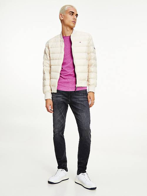 Tommy Hilfiger Down Recycled Quilted Bomber Kabát Férfi Bézs | TH268NKA