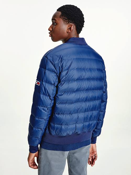 Tommy Hilfiger Down Recycled Quilted Bomber Kabát Férfi Kék | TH527UZM