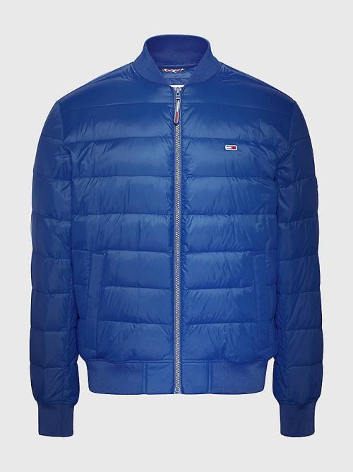 Tommy Hilfiger Down Recycled Quilted Bomber Kabát Férfi Kék | TH527UZM