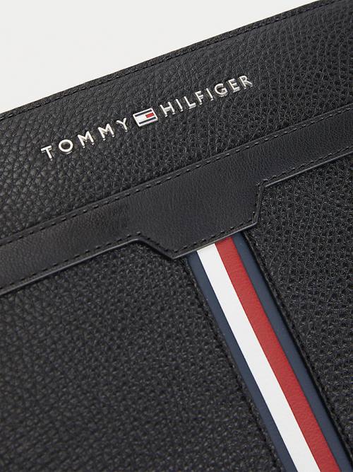 Tommy Hilfiger Downtown Metal Logo Washbag Táska Férfi Fekete | TH087WZC