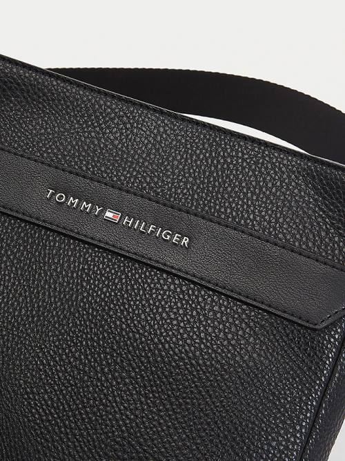 Tommy Hilfiger Downtown Pebble Grain Crossover Táska Férfi Fekete | TH413VJR