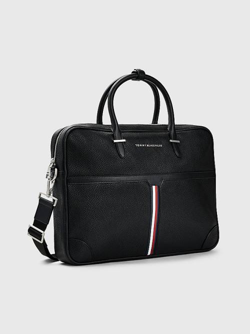 Tommy Hilfiger Downtown Slim Computer Táska Férfi Fekete | TH392KCS