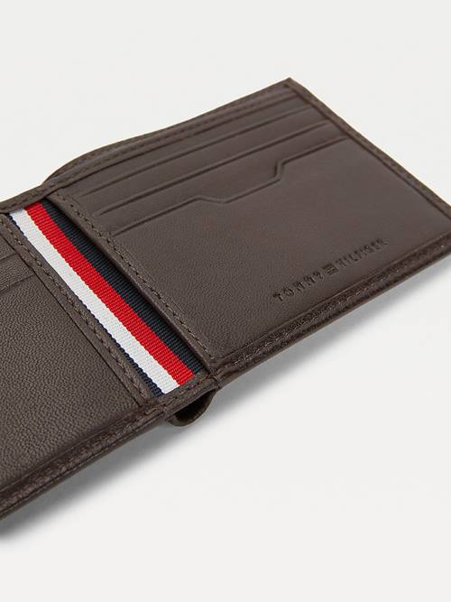 Tommy Hilfiger Downtown Small Bőr Card Pénztárca Férfi Barna | TH108DSZ