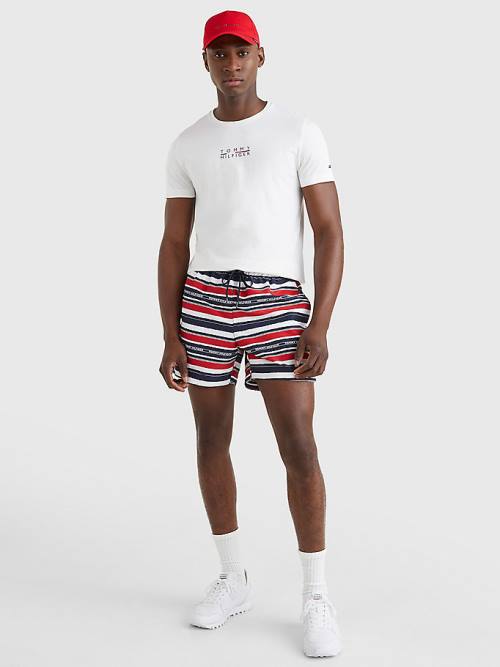 Tommy Hilfiger Drawstring Mid Length Shorts Fürdőruha Férfi Kék | TH634XQP