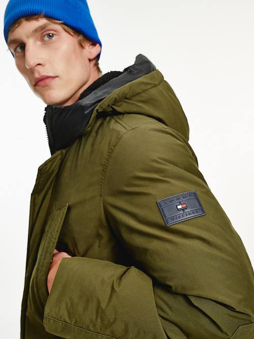 Tommy Hilfiger Dry Wax Filled Rockie Parka Dzseki Férfi Barna | TH427ZUQ