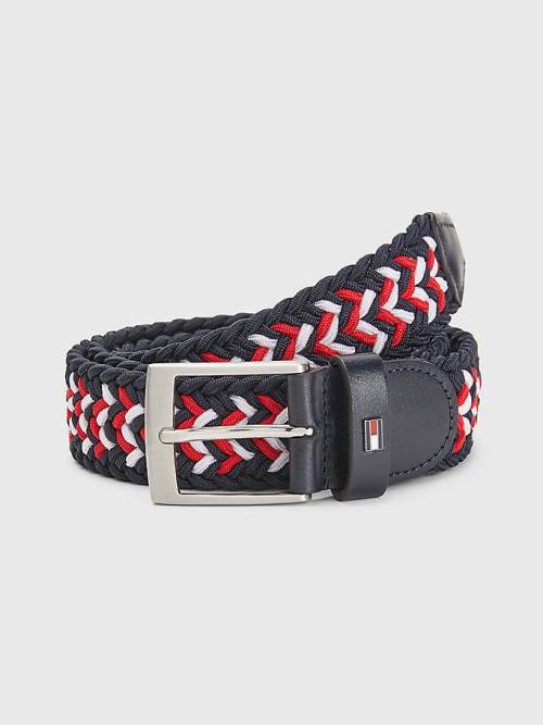 Tommy Hilfiger Elasticated Braided Öv Férfi Kék | TH258INQ