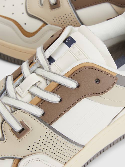 Tommy Hilfiger Elevated Basket Tornacipő Férfi Fehér | TH593ECS