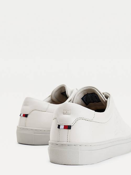 Tommy Hilfiger Elevated Crest Bőr Tornacipő Női Szürke | TH579FCJ