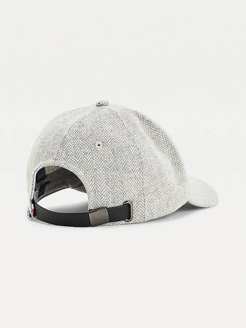 Tommy Hilfiger Elevated Essential Herringbone Cap Kalap Férfi Szürke | TH317DRZ