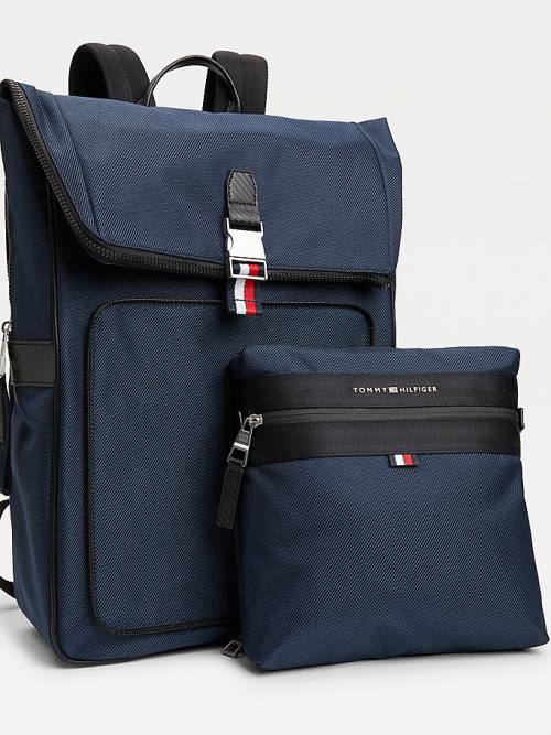 Tommy Hilfiger Elevated Modern 2-In-1 Backpack Táska Férfi Kék | TH670LUJ