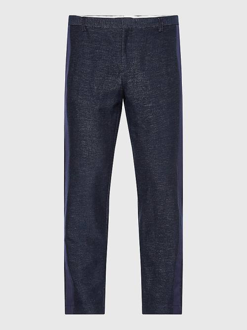 Tommy Hilfiger Elevated Side Tape Tapered Nadrág Férfi Kék | TH247JGO