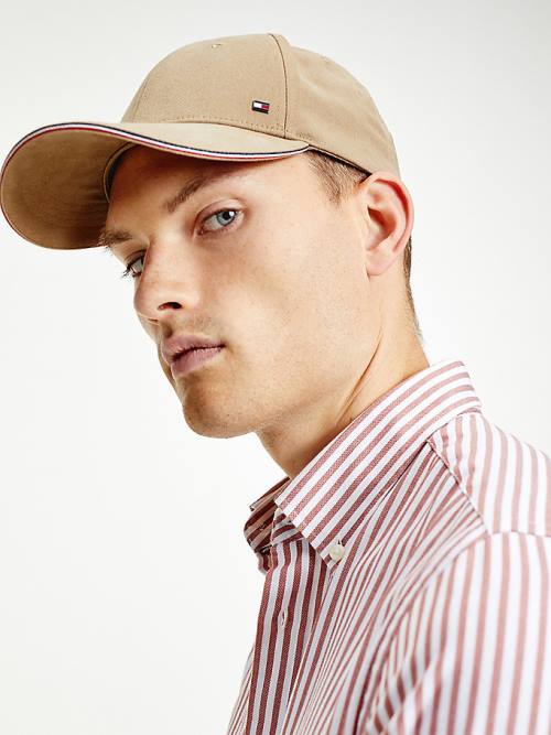 Tommy Hilfiger Elevated Signature Cap Kalap Férfi Bézs | TH714XOD