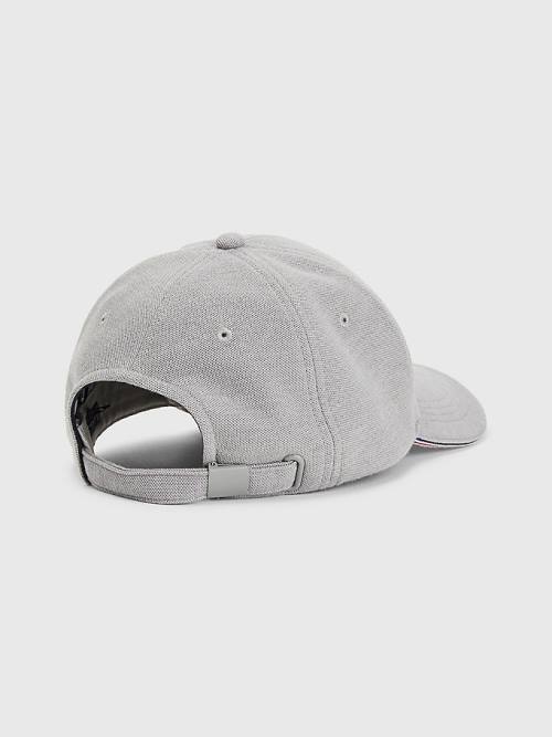 Tommy Hilfiger Elevated Signature Tape Cap Kalap Férfi Szürke | TH248ZJK