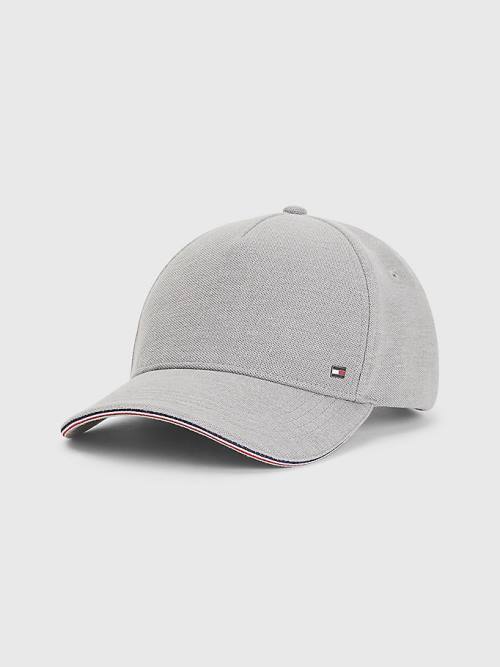 Tommy Hilfiger Elevated Signature Tape Cap Kalap Férfi Szürke | TH248ZJK