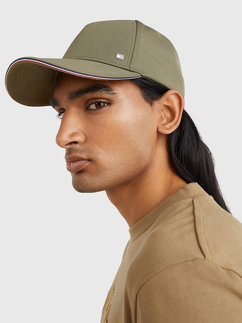 Tommy Hilfiger Elevated Signature Tape Cap Kalap Férfi Zöld | TH910MIH