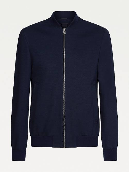 Tommy Hilfiger Elevated Suit Bomber Kabát Férfi Kék | TH491EKX