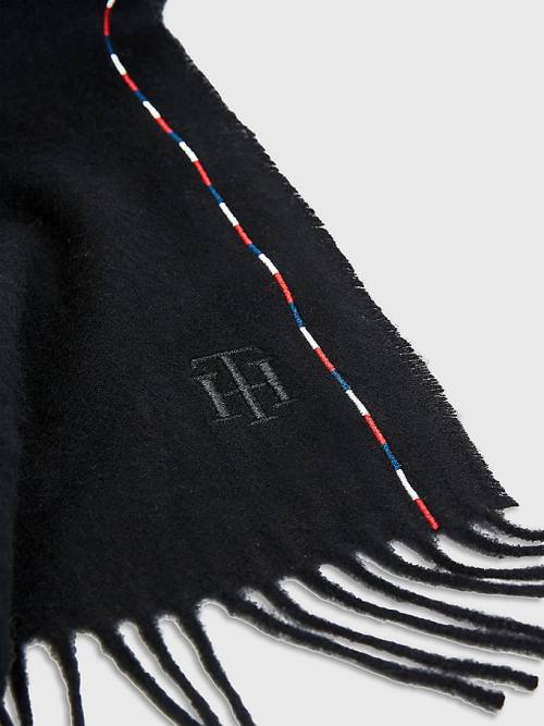 Tommy Hilfiger Elevated Wool Sál Női Fekete | TH369LER