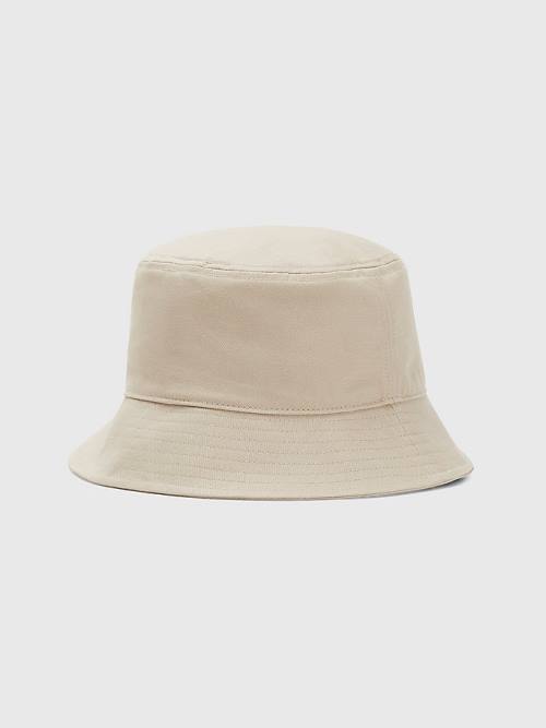 Tommy Hilfiger Embroidery Bucket Kalap Férfi Bézs | TH375SKG