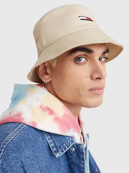 Tommy Hilfiger Embroidery Bucket Kalap Férfi Bézs | TH375SKG