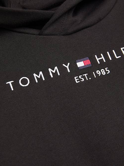 Tommy Hilfiger Essential And Joggers Set Kapucnis Pulóver Fiú Fekete | TH230KFB