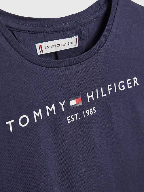 Tommy Hilfiger Essential And Shorts Set Pulóver Lány Kék | TH786DLC