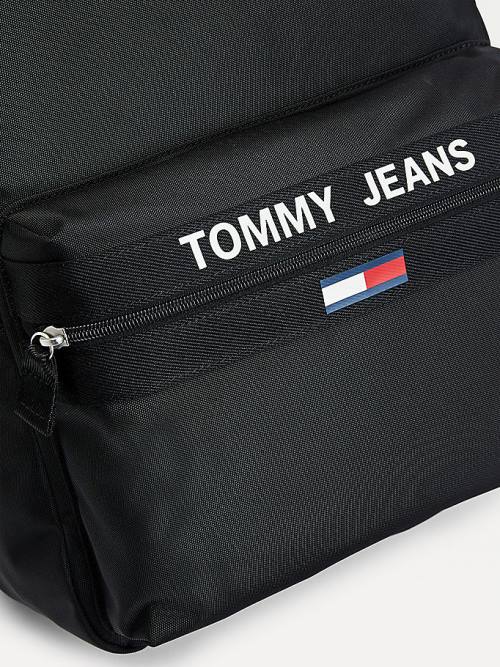 Tommy Hilfiger Essential Contrast Handle Backpack Táska Férfi Fekete | TH192BGI