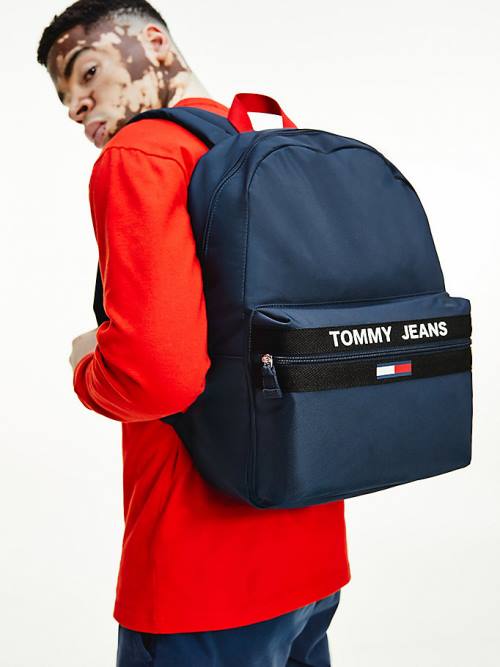 Tommy Hilfiger Essential Contrast Handle Backpack Táska Férfi Kék | TH821DVL