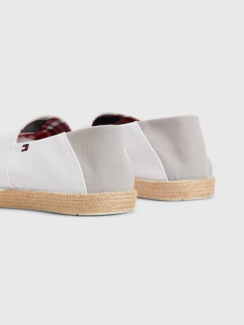 Tommy Hilfiger Essential Contrast Panel Espadrilles Alkalmi Cipő Férfi Fehér | TH740GLX