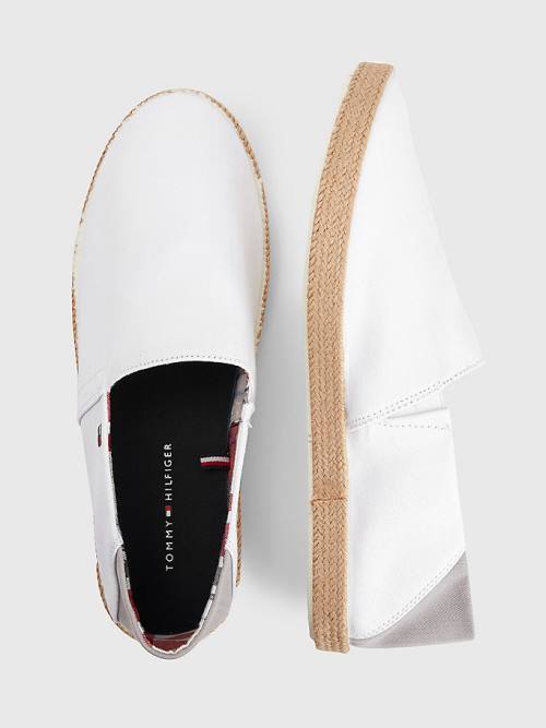 Tommy Hilfiger Essential Contrast Panel Espadrilles Alkalmi Cipő Férfi Fehér | TH740GLX