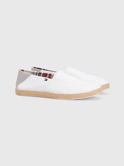 Tommy Hilfiger Essential Contrast Panel Espadrilles Alkalmi Cipő Férfi Fehér | TH740GLX