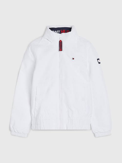 Tommy Hilfiger Essential Csuklyás Kabát Fiú Fehér | TH019TEM