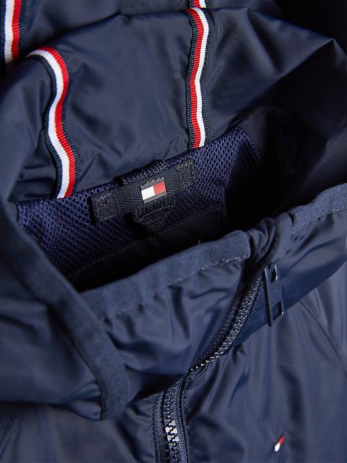 Tommy Hilfiger Essential Csuklyás Kabát Lány Kék | TH134HOK