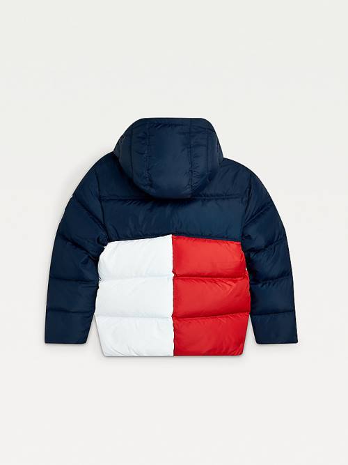 Tommy Hilfiger Essential Down Kabát Fiú Kék | TH058RSG