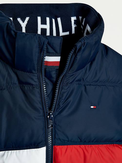 Tommy Hilfiger Essential Down Kabát Fiú Kék | TH058RSG