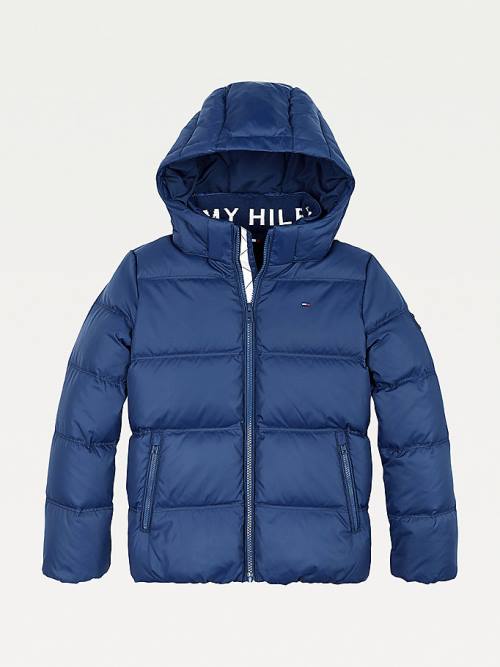 Tommy Hilfiger Essential Down Kabát Fiú Kék | TH217NXY