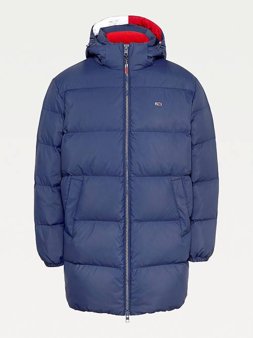 Tommy Hilfiger Essential Down Parka Kabát Férfi Kék | TH459THQ