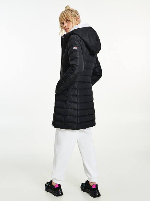 Tommy Hilfiger Essential Down Quilted Coat Kabát Női Fekete | TH504TBQ