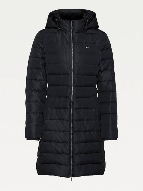 Tommy Hilfiger Essential Down Quilted Coat Kabát Női Fekete | TH504TBQ