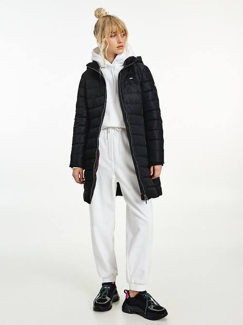 Tommy Hilfiger Essential Down Quilted Coat Kabát Női Fekete | TH504TBQ