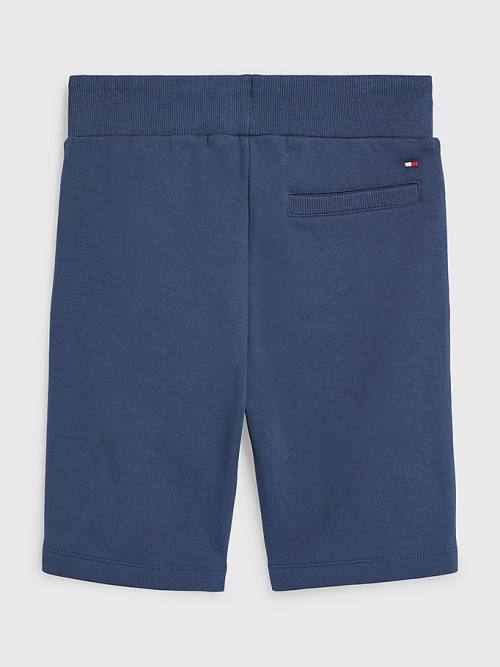 Tommy Hilfiger Essential Drawstring Sweat Shorts Nadrág Fiú Kék | TH195KOV