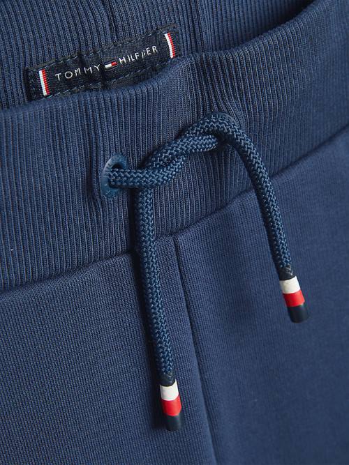 Tommy Hilfiger Essential Drawstring Sweat Shorts Nadrág Fiú Kék | TH195KOV