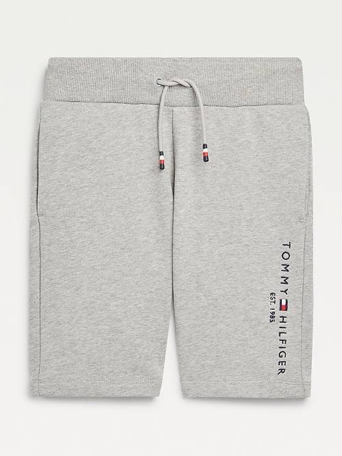 Tommy Hilfiger Essential Drawstring Sweat Shorts Nadrág Fiú Szürke | TH541AZJ